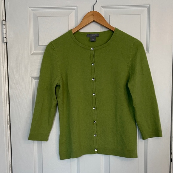 Ann Taylor Sweaters - Ann Taylor Green Cashmere Knitwear
